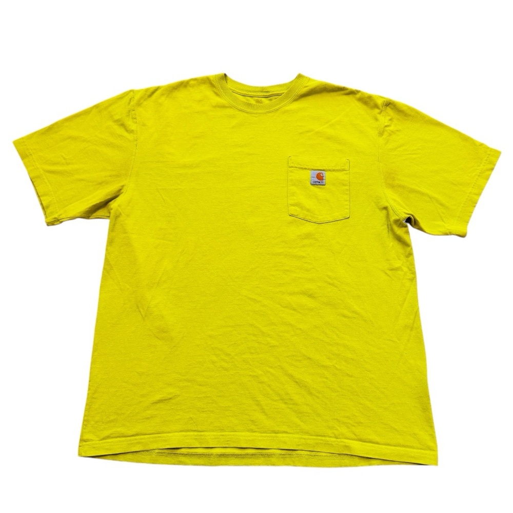 Carhartt Yellow Regular Fit T-shirt Size Large